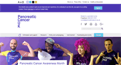 Desktop Screenshot of pancreaticcancer.org.uk